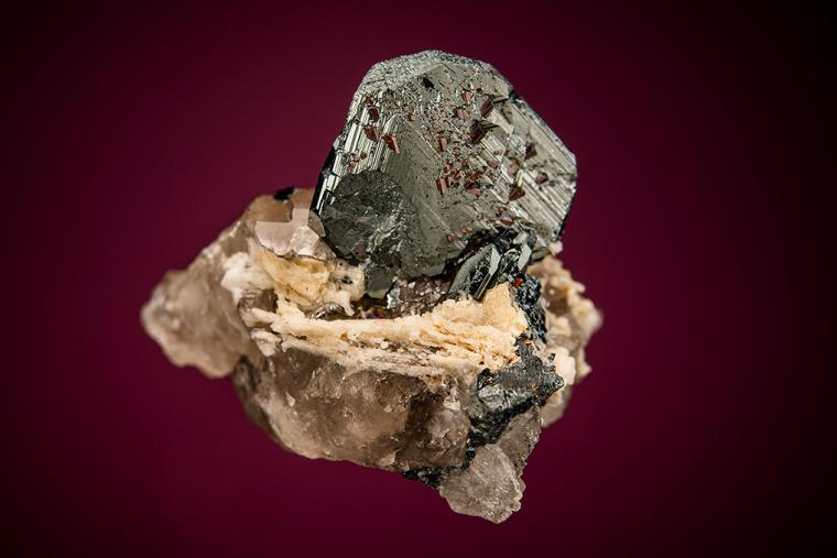 RUTILE on HEMATITE